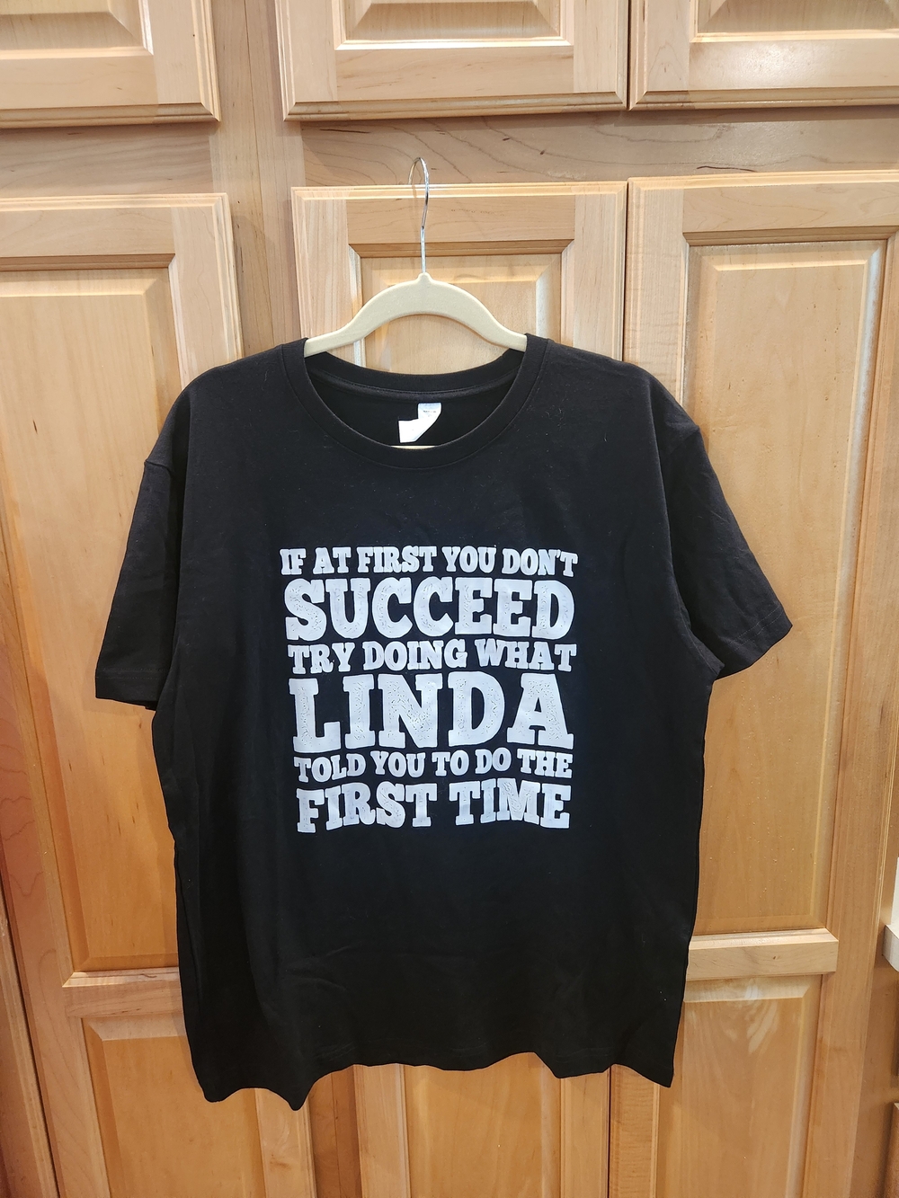 Black Men's Graphic Tee - 'If At First You Don't Succeed'